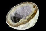 Las Choyas Coconut Geode Half with Quartz & Calcite - Mexico #145864-2